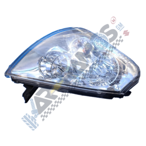 Designer Headlight assembly for a car with a clear lens and multiple reflectors inside