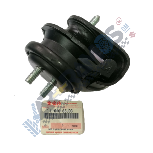 Suzuki engine mount/damper with rubber bushing and two studs (part 11610-65J03)