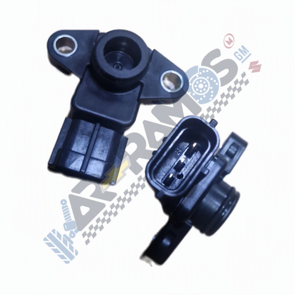Designer 1 - Autorepuestos Ramos Automotive sensor with mounting ears and a multi-pin electrical connector